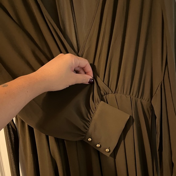 Naked wardrobe olive long sleeve dress 🫒 🍸 - Picture 5 of 7